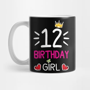 Kids 12th Birthday Girl Crown Princess Mug